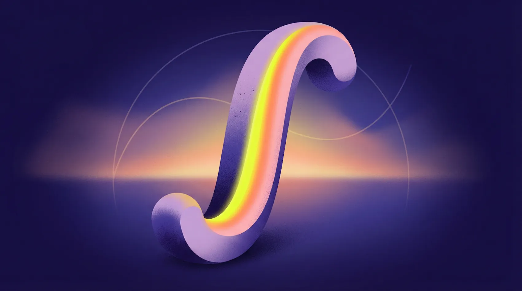 Abstrakte Mathematik-Grafik mit Integral-Symbol in Neonfarben – Visual für Mathematik-Nachhilfe und Prüfungsvorbereitung bei Elite Tutor.